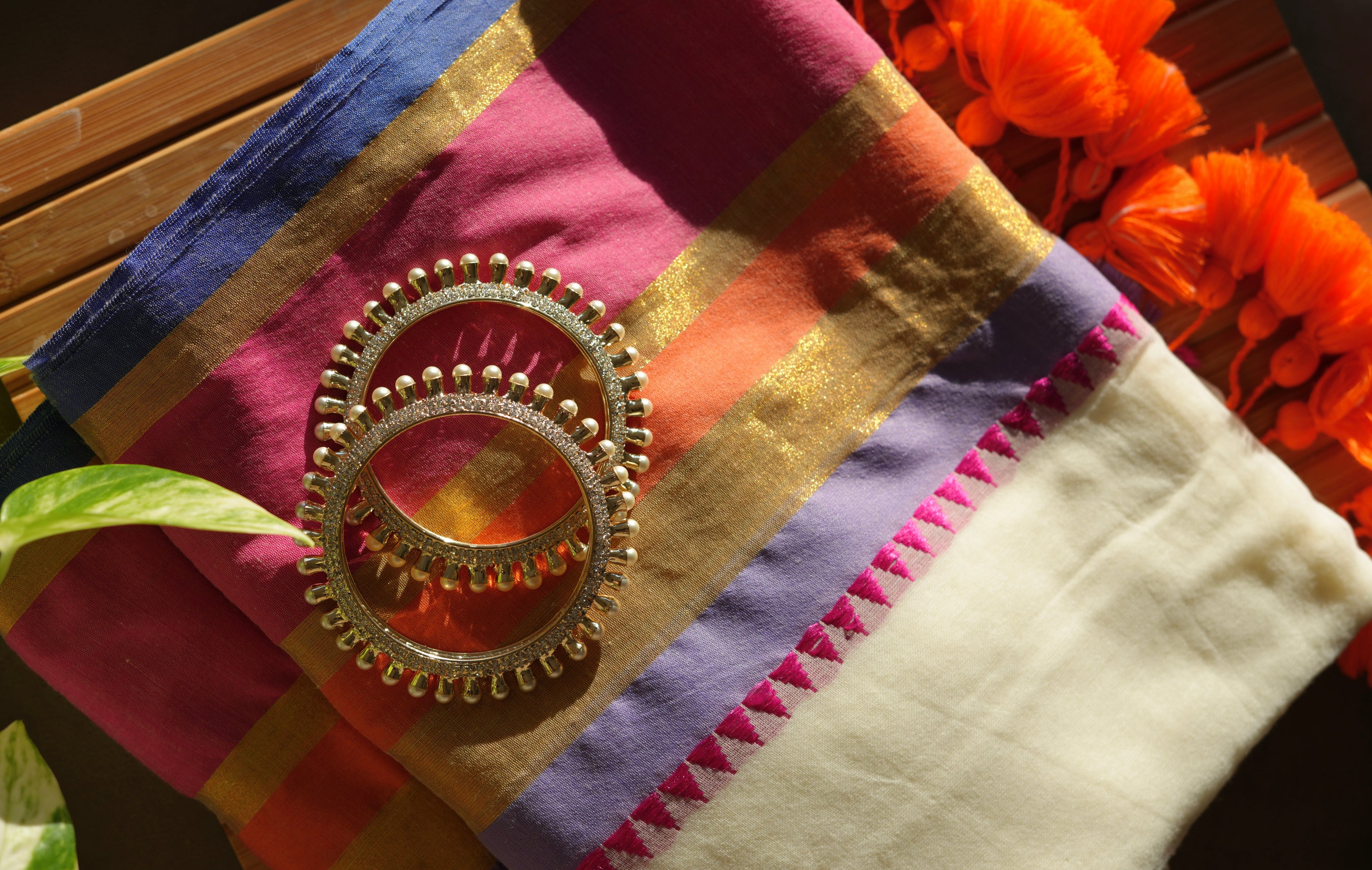 Utsava Varnam Mul Cotton Saree