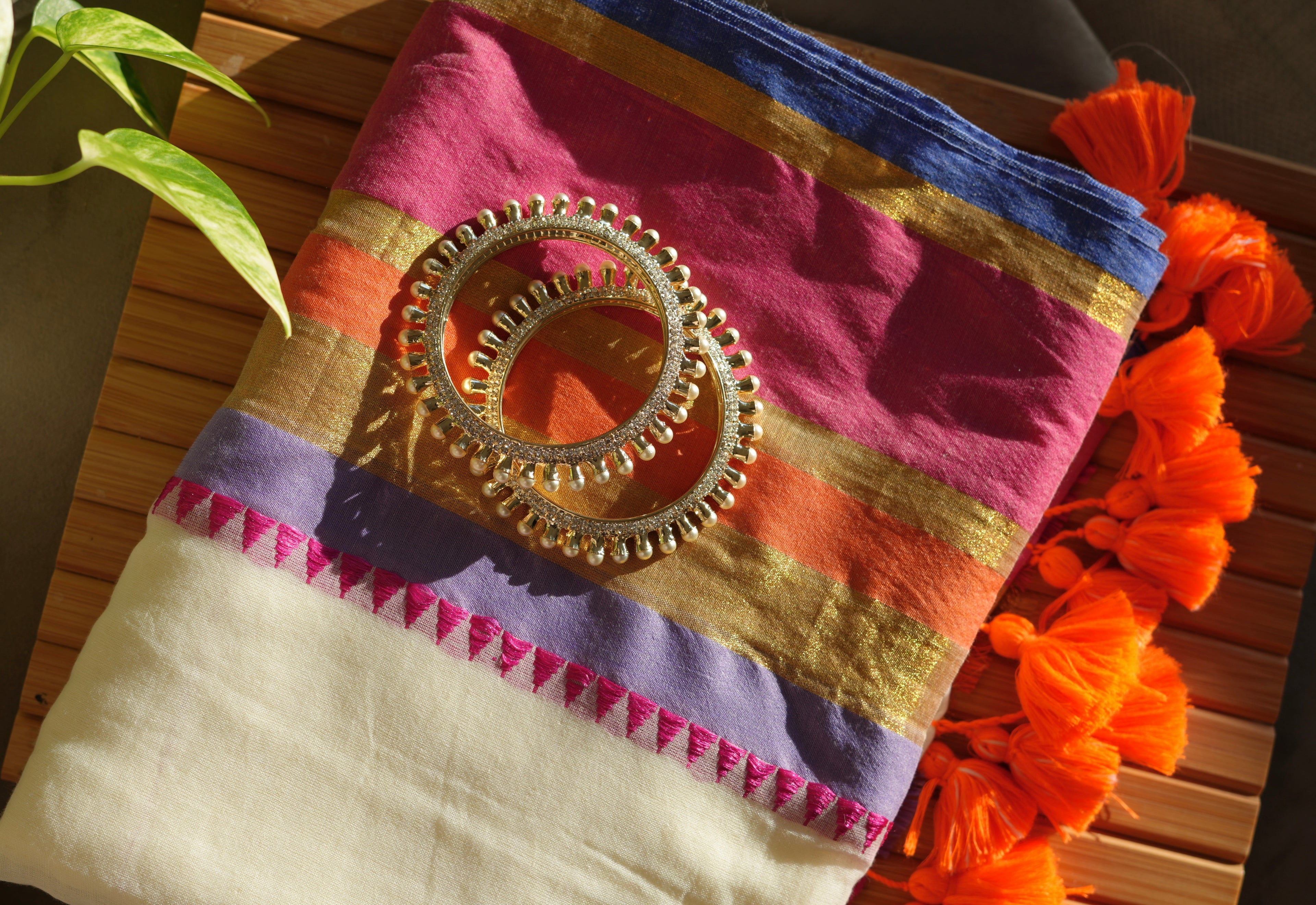 Utsava Varnam Mul Cotton Saree