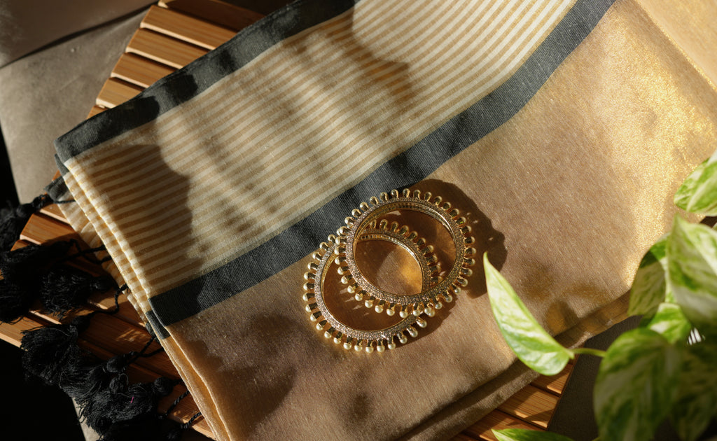 Nisha Kasavu Mul Cotton Saree