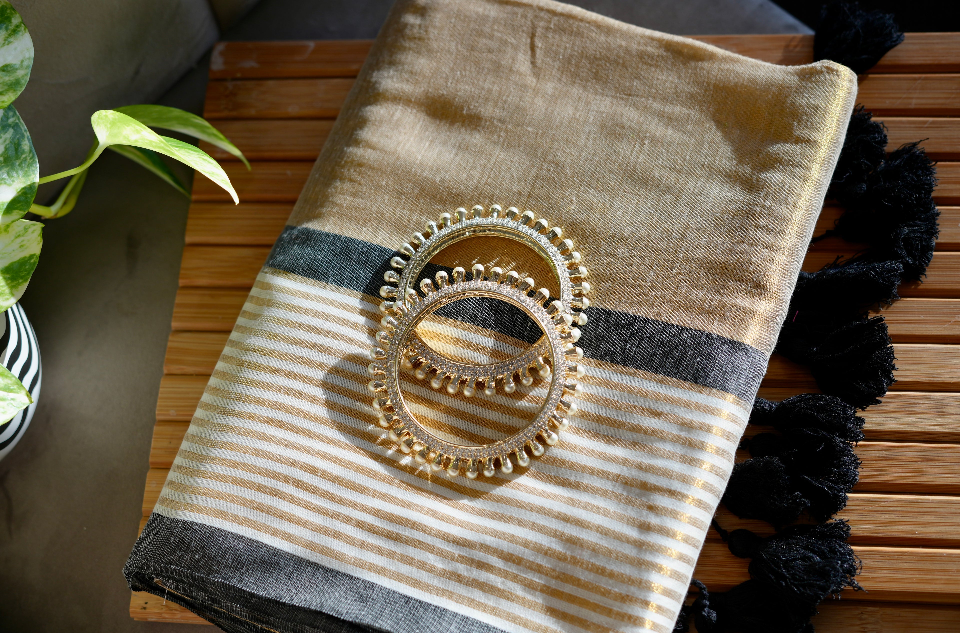 Nisha Kasavu Mul Cotton Saree