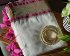 Pookalam Pink Mul Cotton Saree