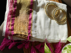 Pookalam Pink Mul Cotton Saree