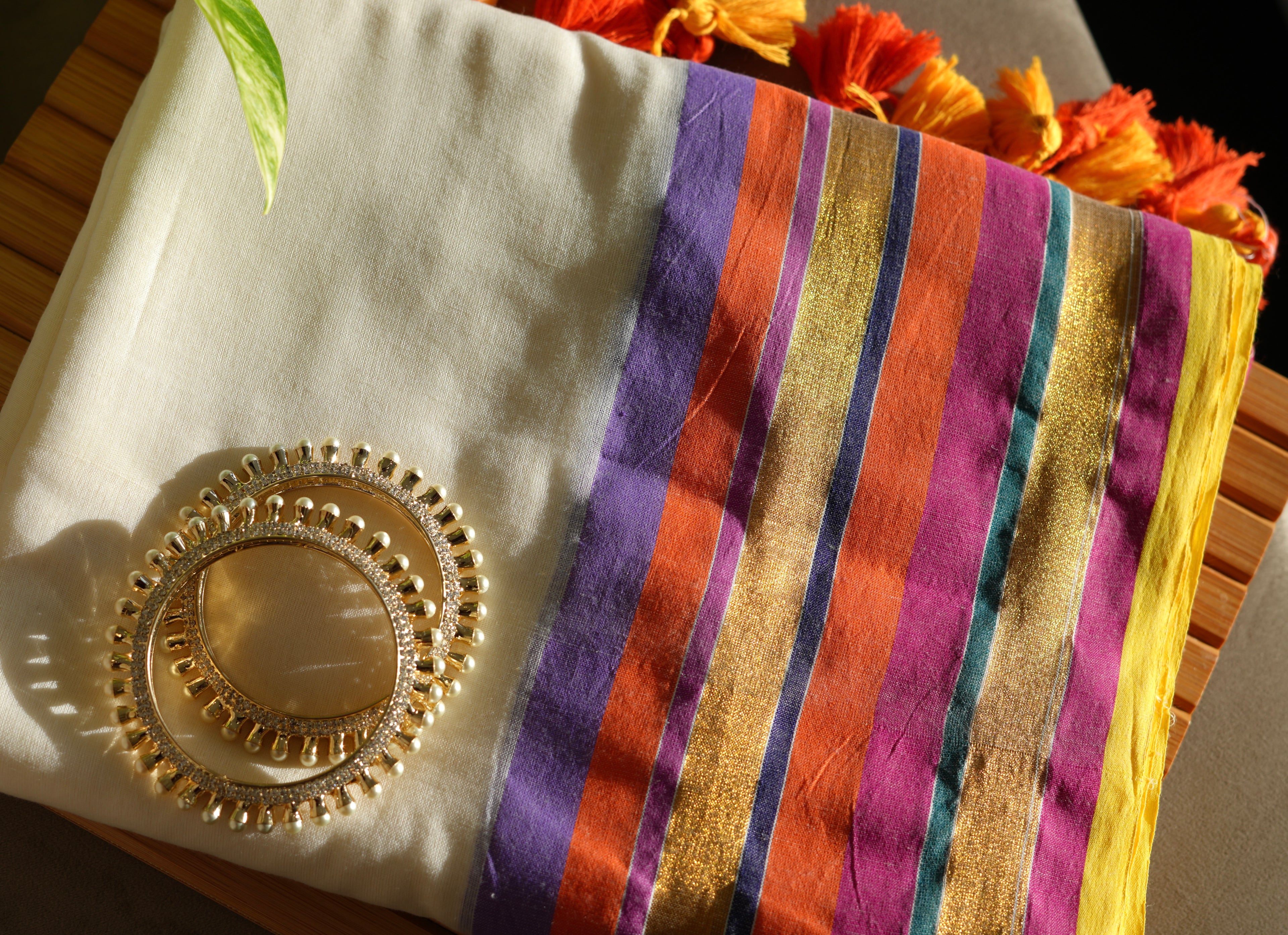 Basant Onam Mul Cotton Saree