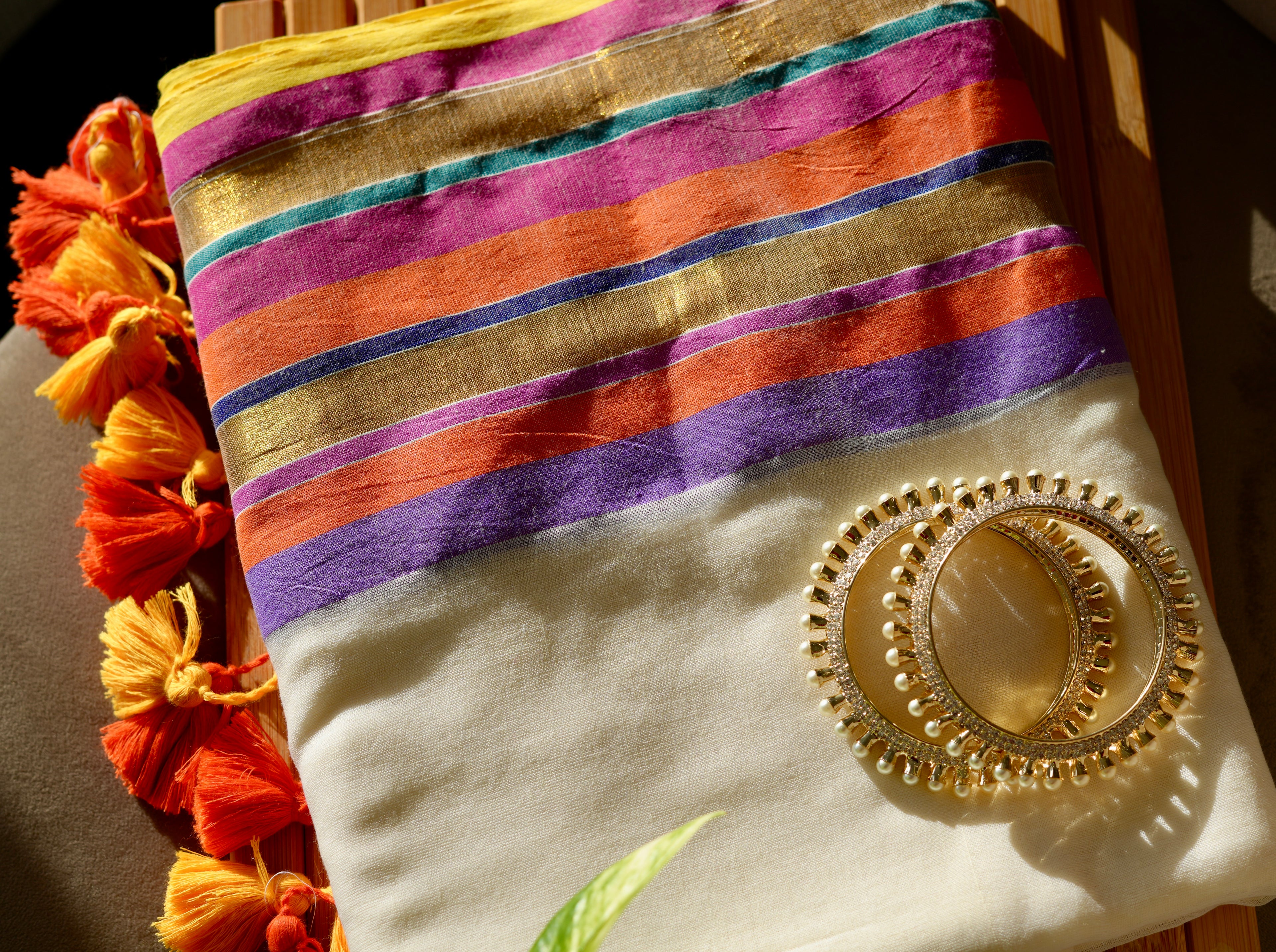 Basant Onam Mul Cotton Saree