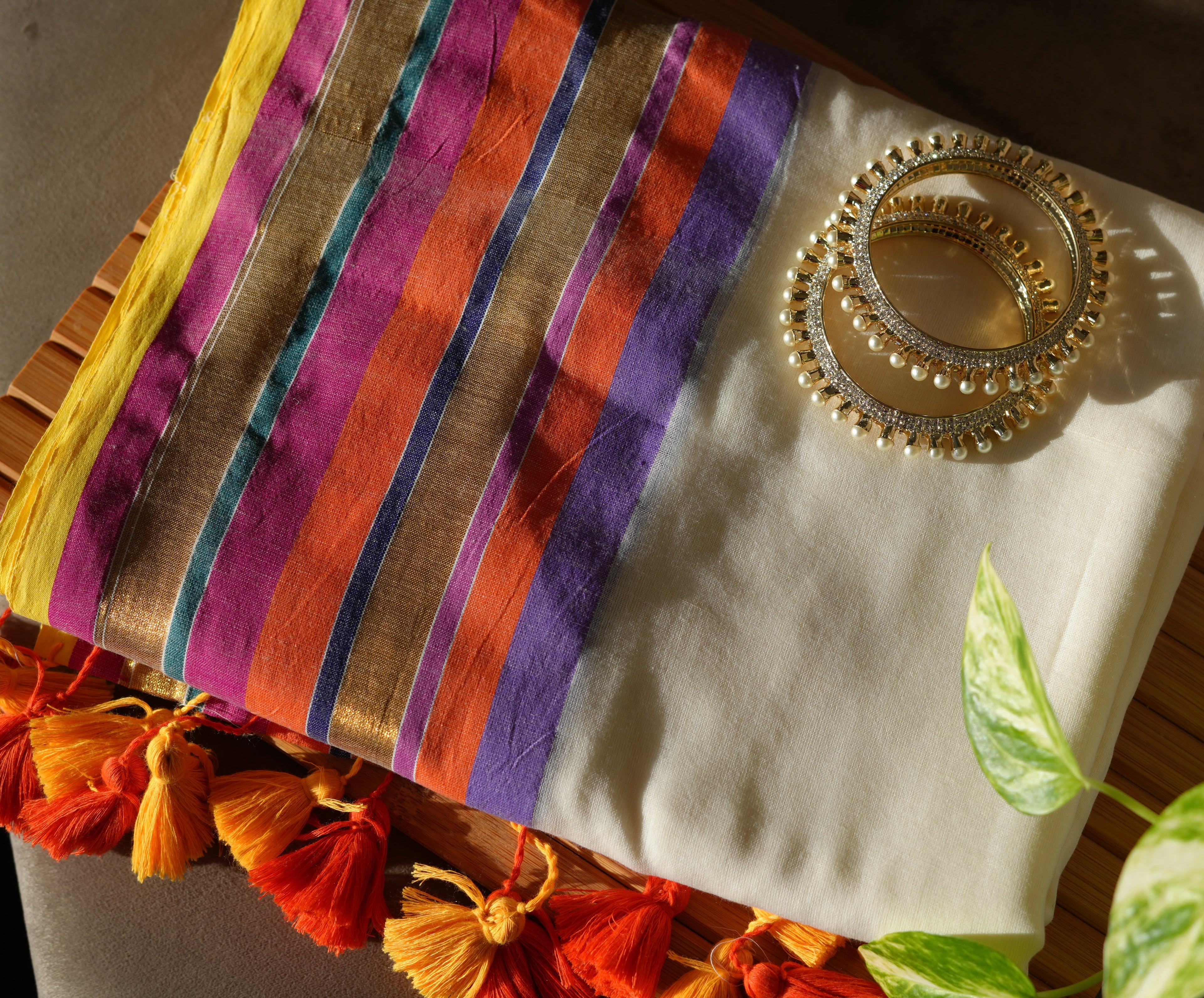 Basant Onam Mul Cotton Saree