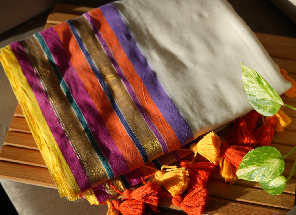 Basant Onam Mul Cotton Saree