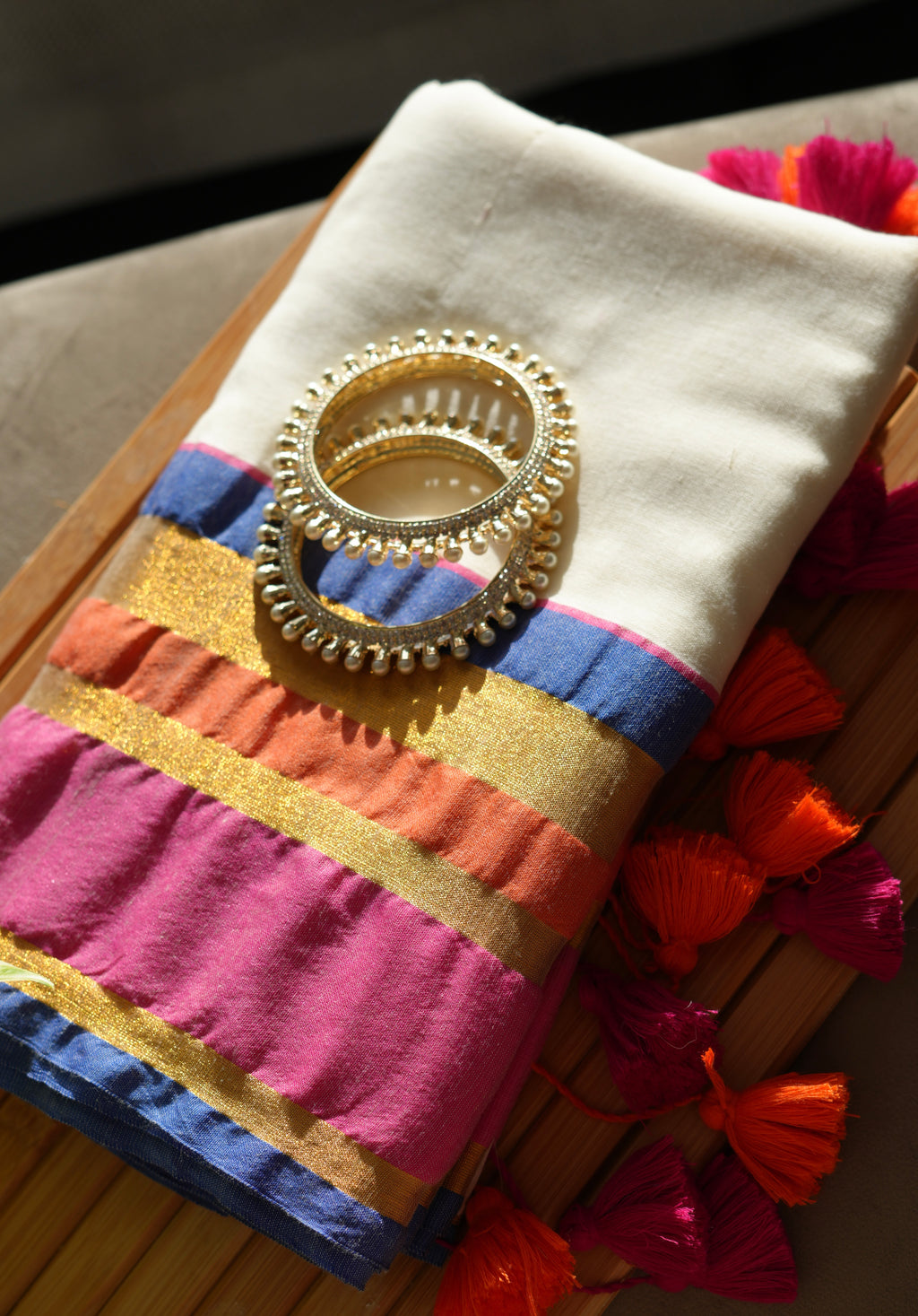 Noor-e-Bahar Mul Cotton Saree