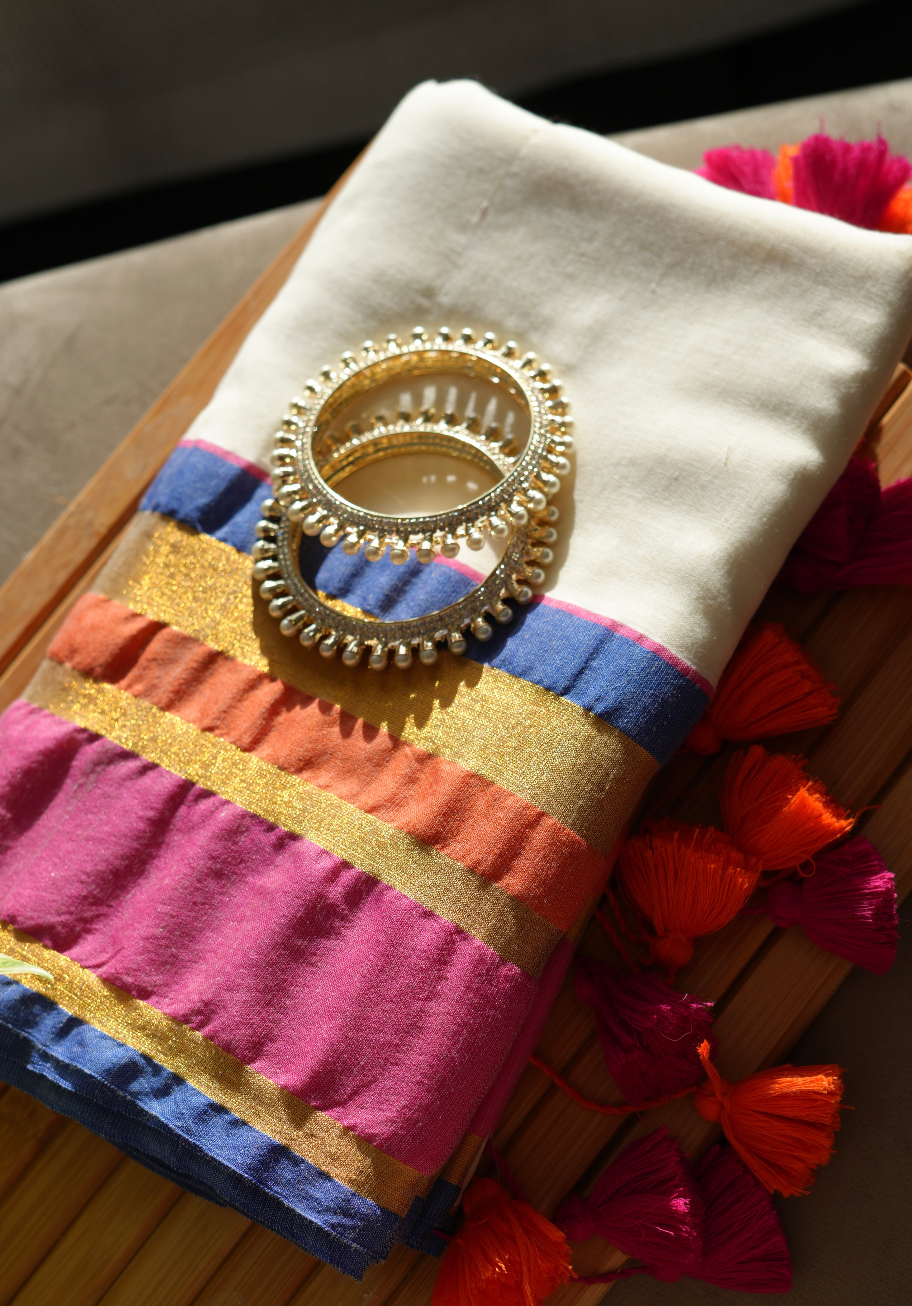 Noor-e-Bahar Mul Cotton Saree