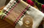 Champagne Garden Mul Cotton Saree