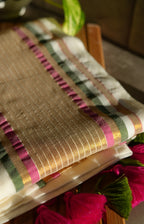 Champagne Garden Mul Cotton Saree
